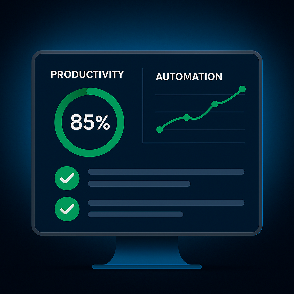 Painel de produtividade